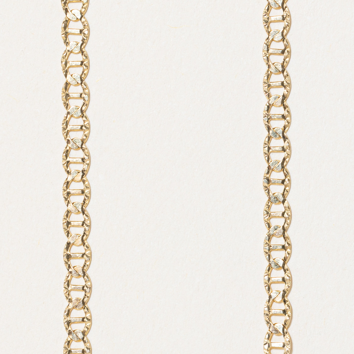 14k Yellow Gold Textured Anchor Link Chain | 22" |