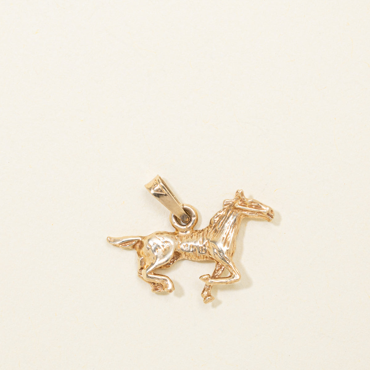 10k Yellow Gold Horse Pendant