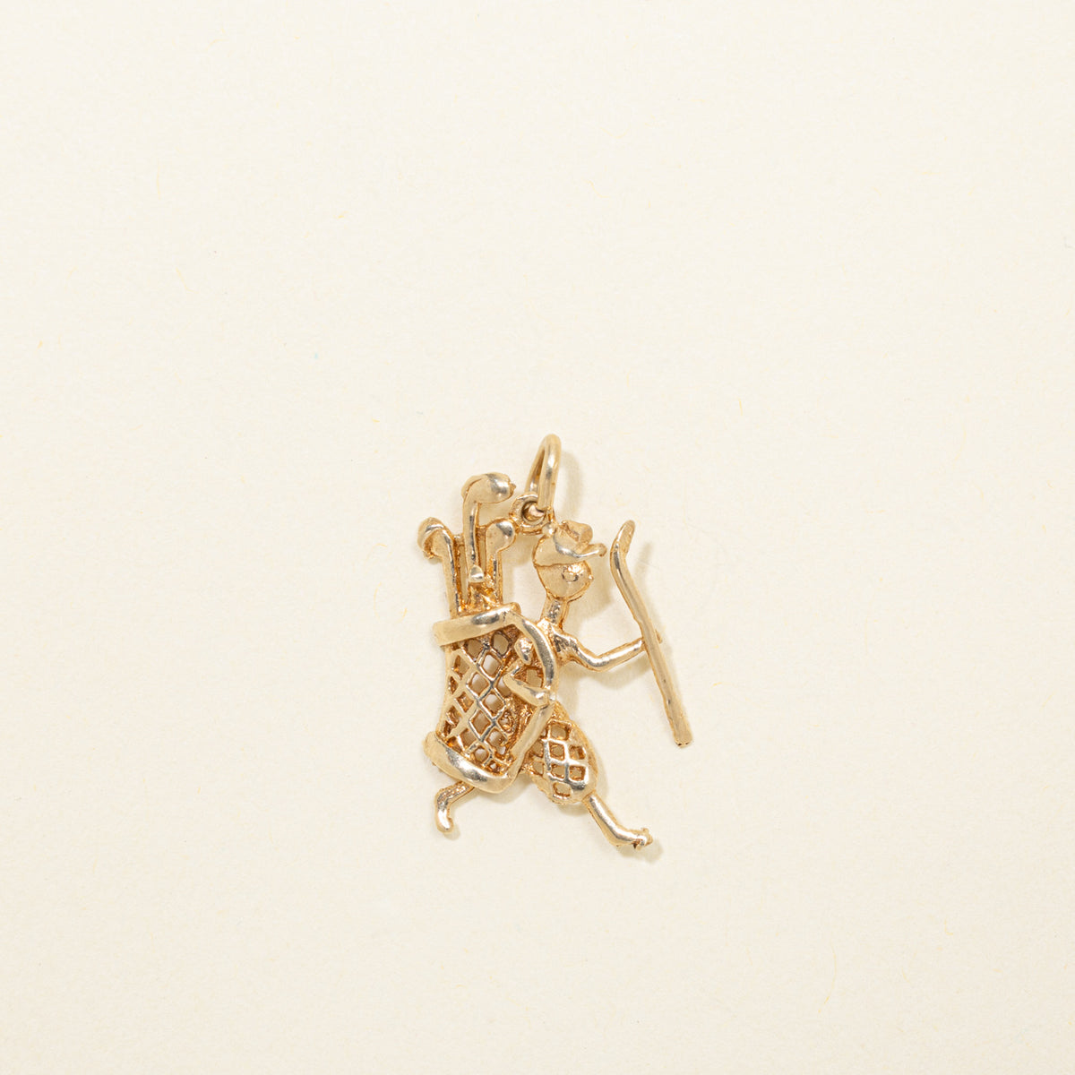 10k Yellow Gold Golfer Charm