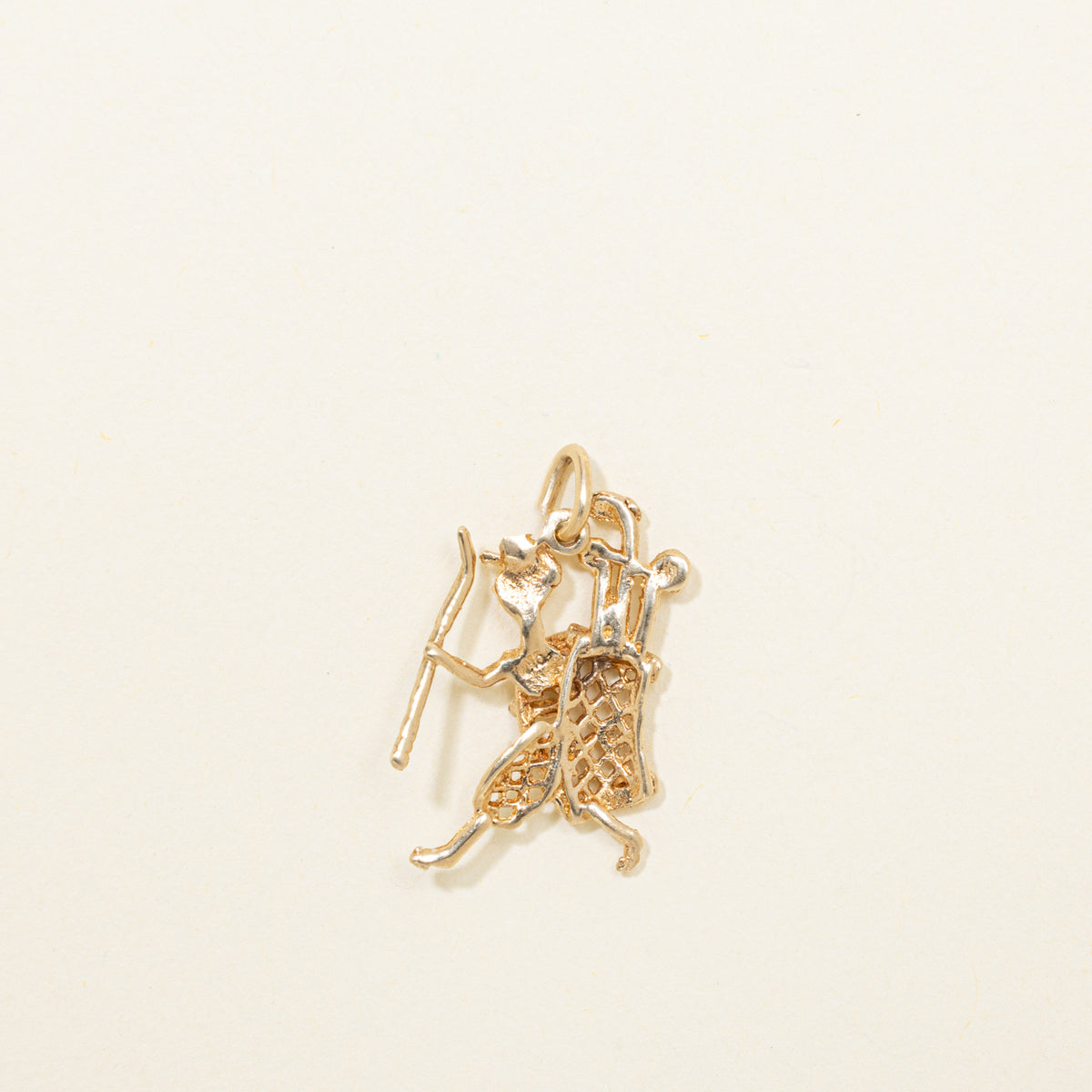 10k Yellow Gold Golfer Charm