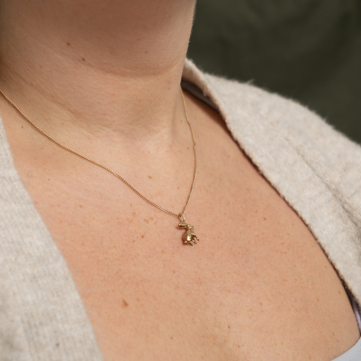 10k Yellow Gold Bunny Charm
