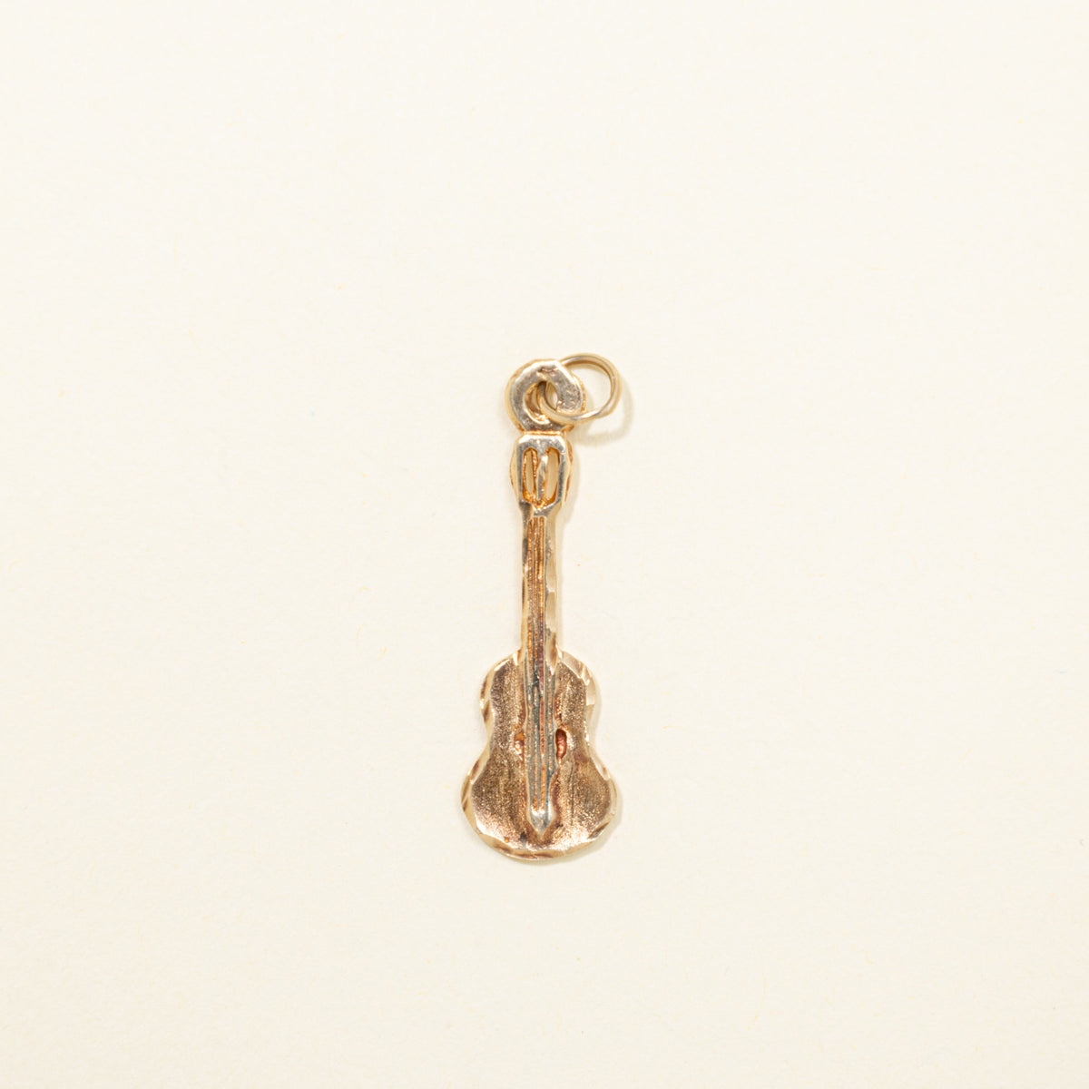 10k Yellow Gold Openwork Guitar Charm
