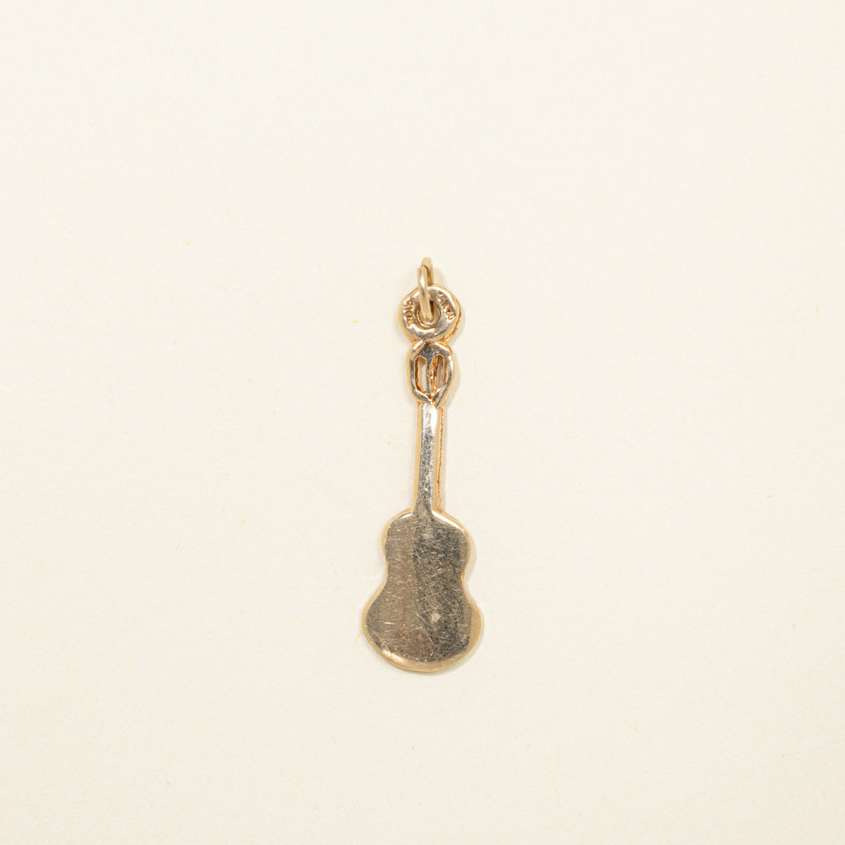 10k Yellow Gold Openwork Guitar Charm