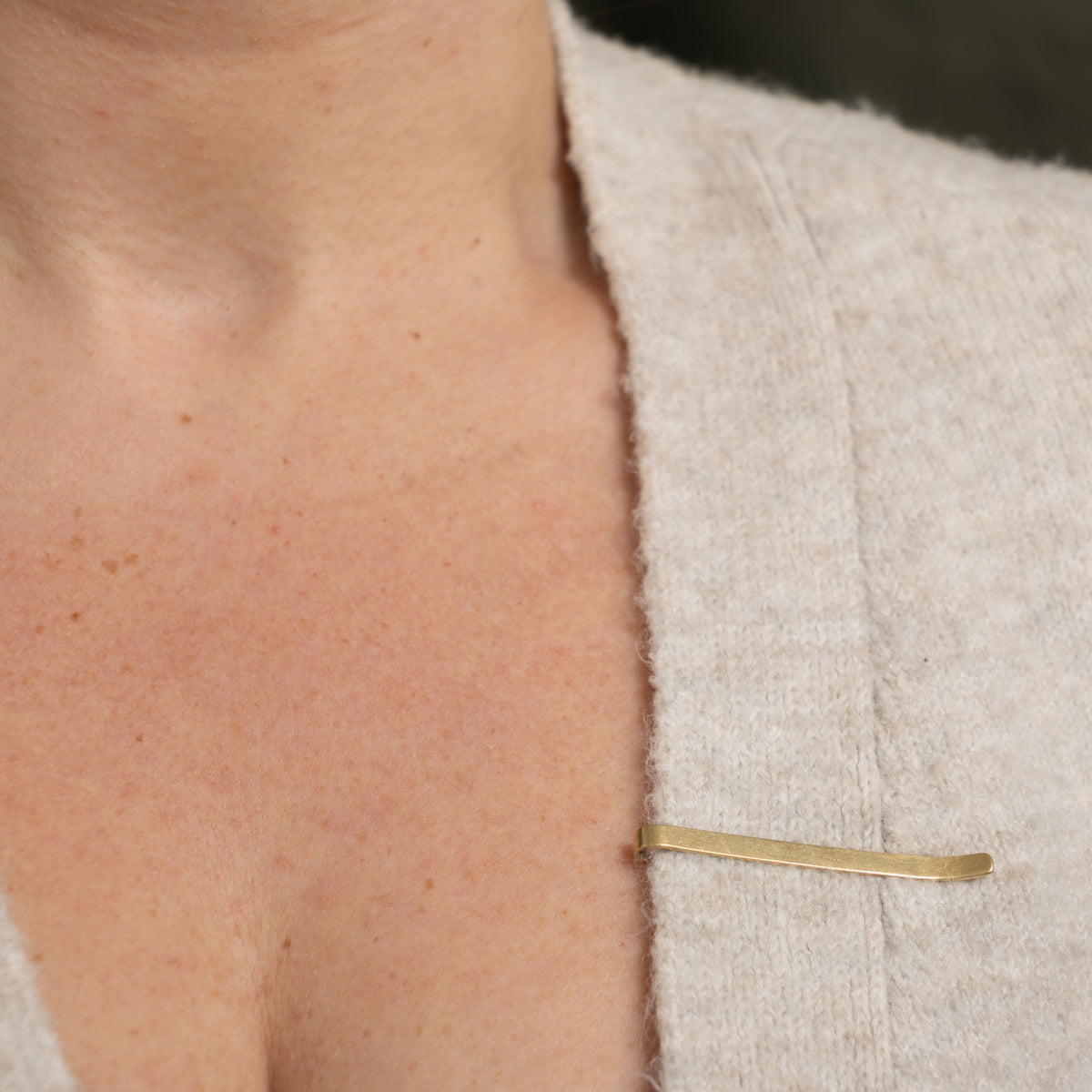 14k Yellow Gold "DJH" Initial Tie Clip
