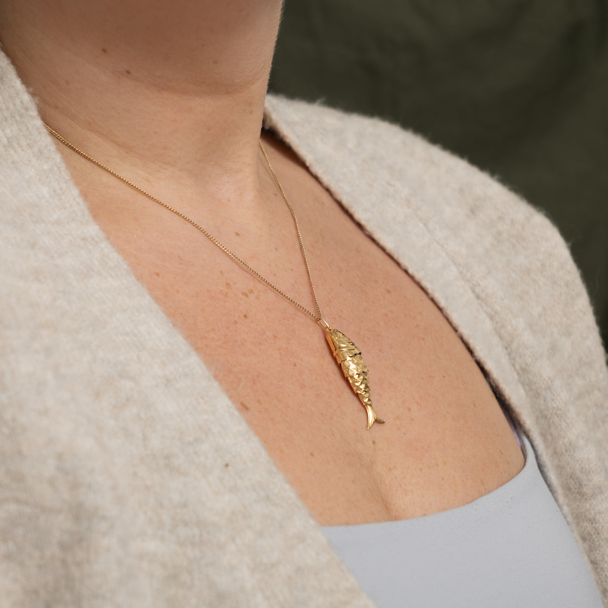 'Unoaerre' 10k Articulated Fish Charm