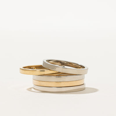 '100 Ways' Simple Rectangular Gold Band | 2.00mm | Various Sizes