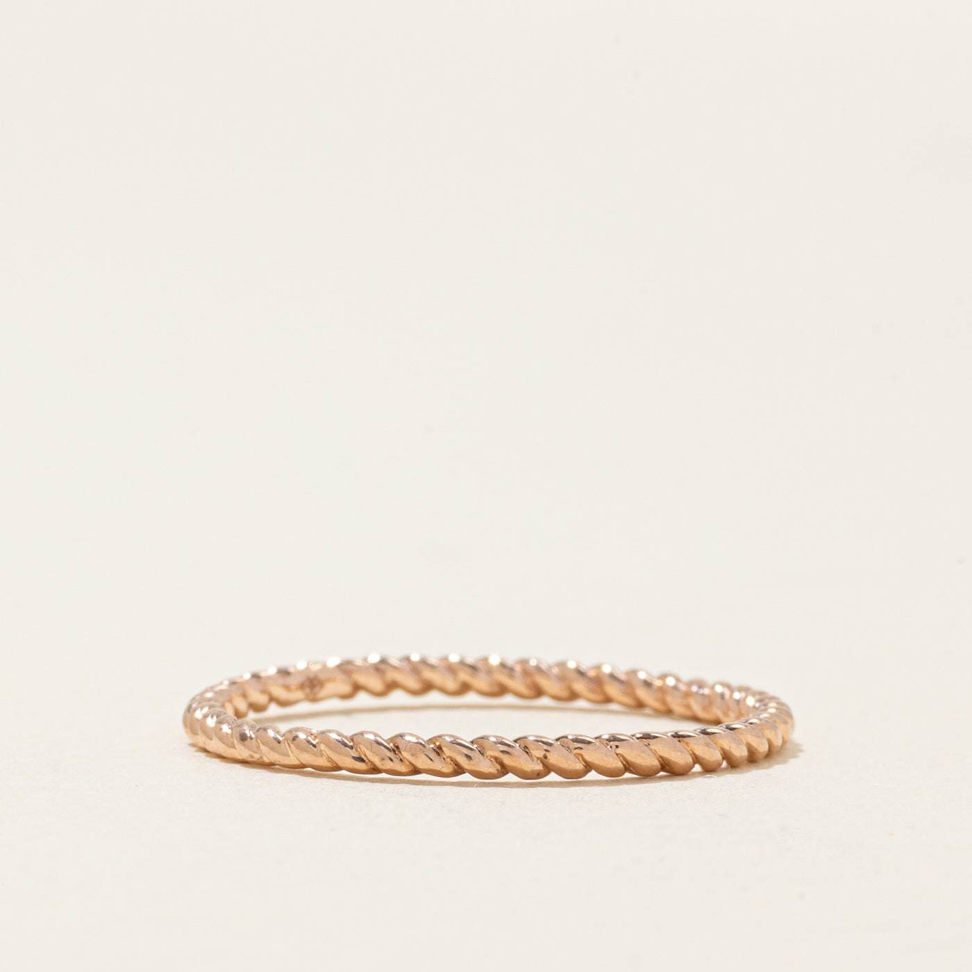 10k Rose Gold Twisted Band | SZ 8