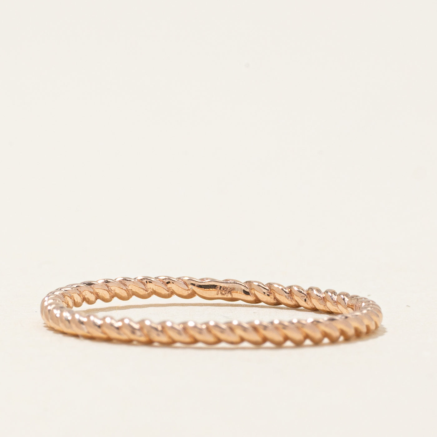 10k Rose Gold Twisted Band | SZ 8