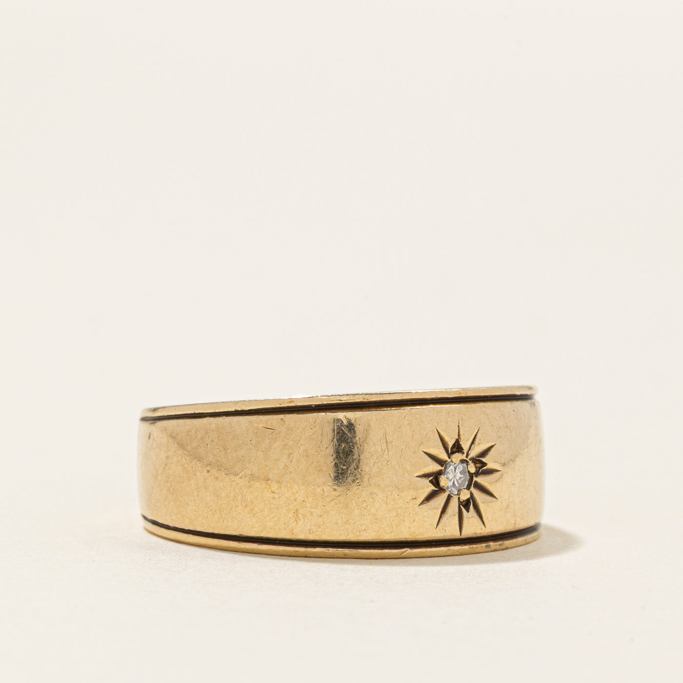 Star Set Diamond Band | SZ 6.25