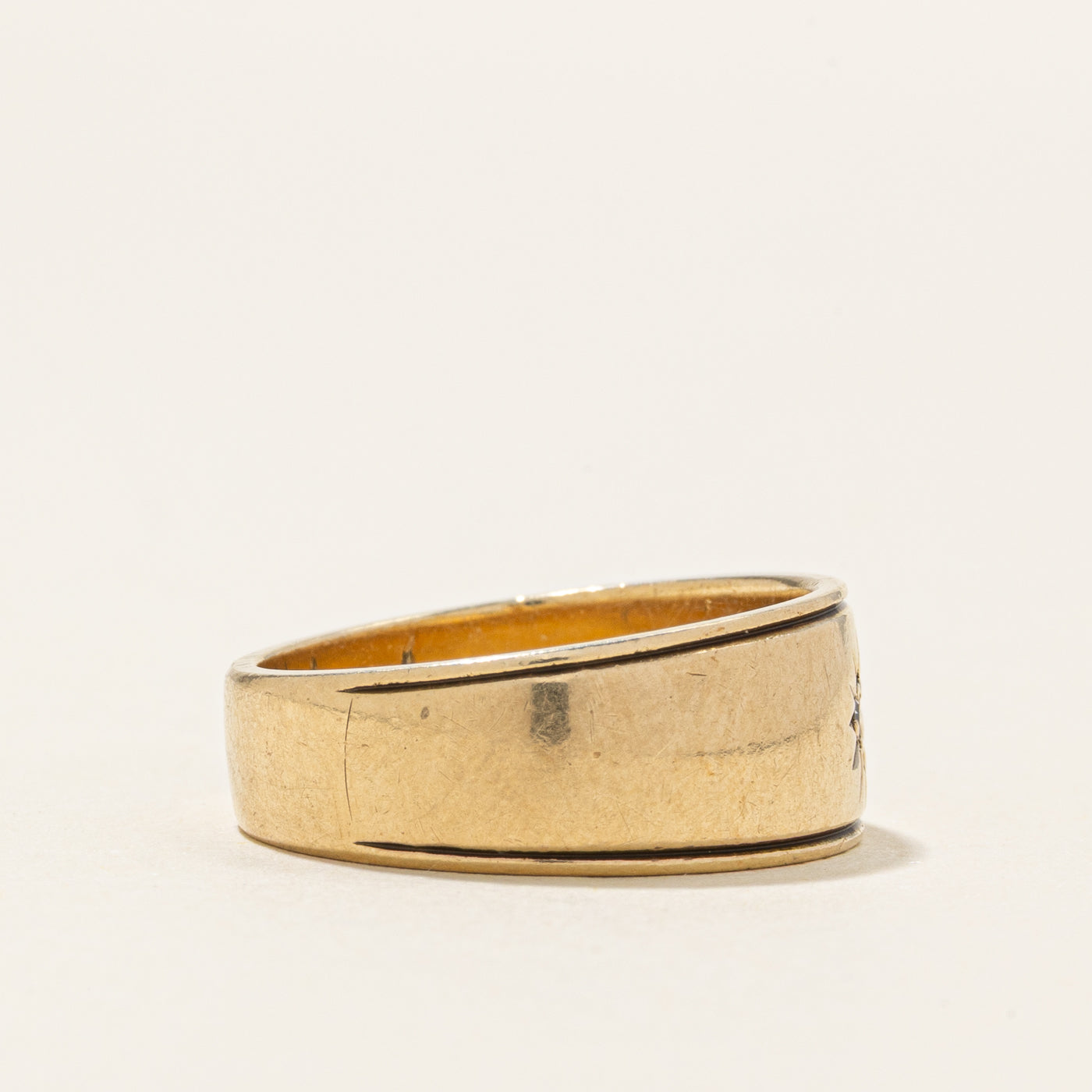 Star Set Diamond Band | SZ 6.25