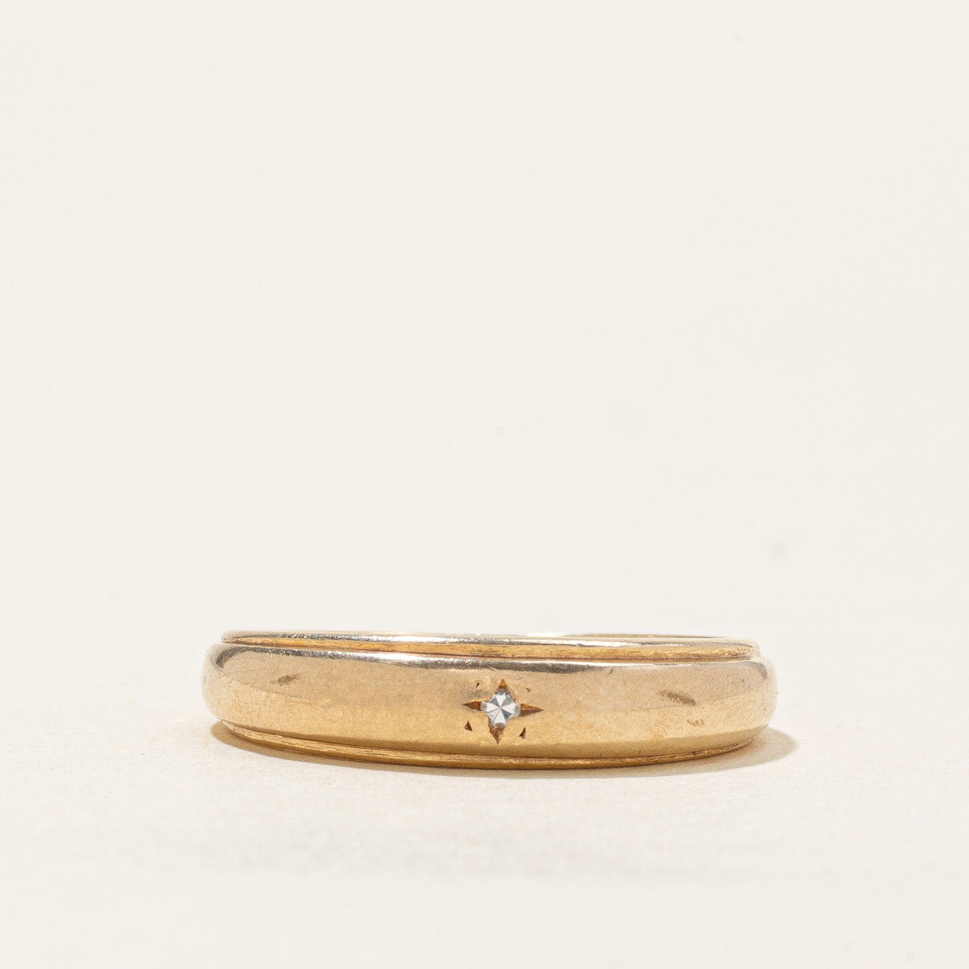 Star Set Diamond Band | SZ 4.25