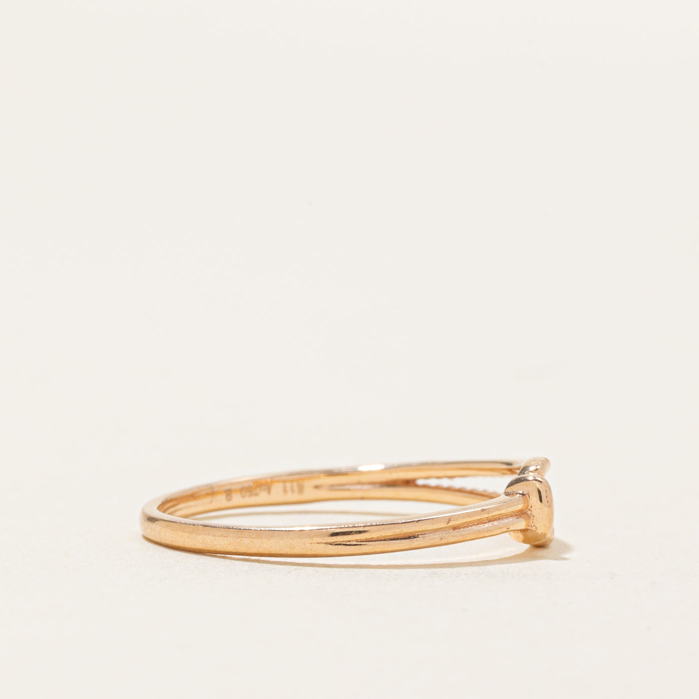 18k Yellow Gold Looped Ring | SZ 7.75