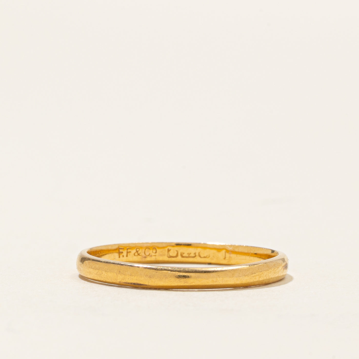 Birmingham 22k Yellow Gold Band | SZ 6.25