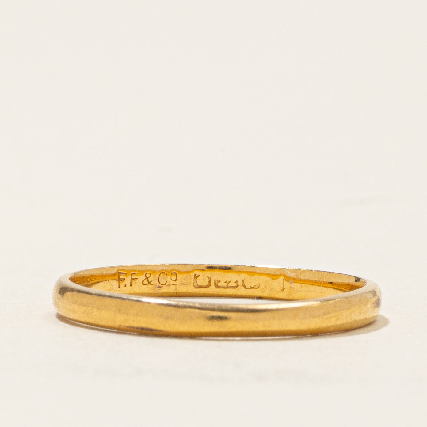 Birmingham 22k Yellow Gold Band | SZ 6.25