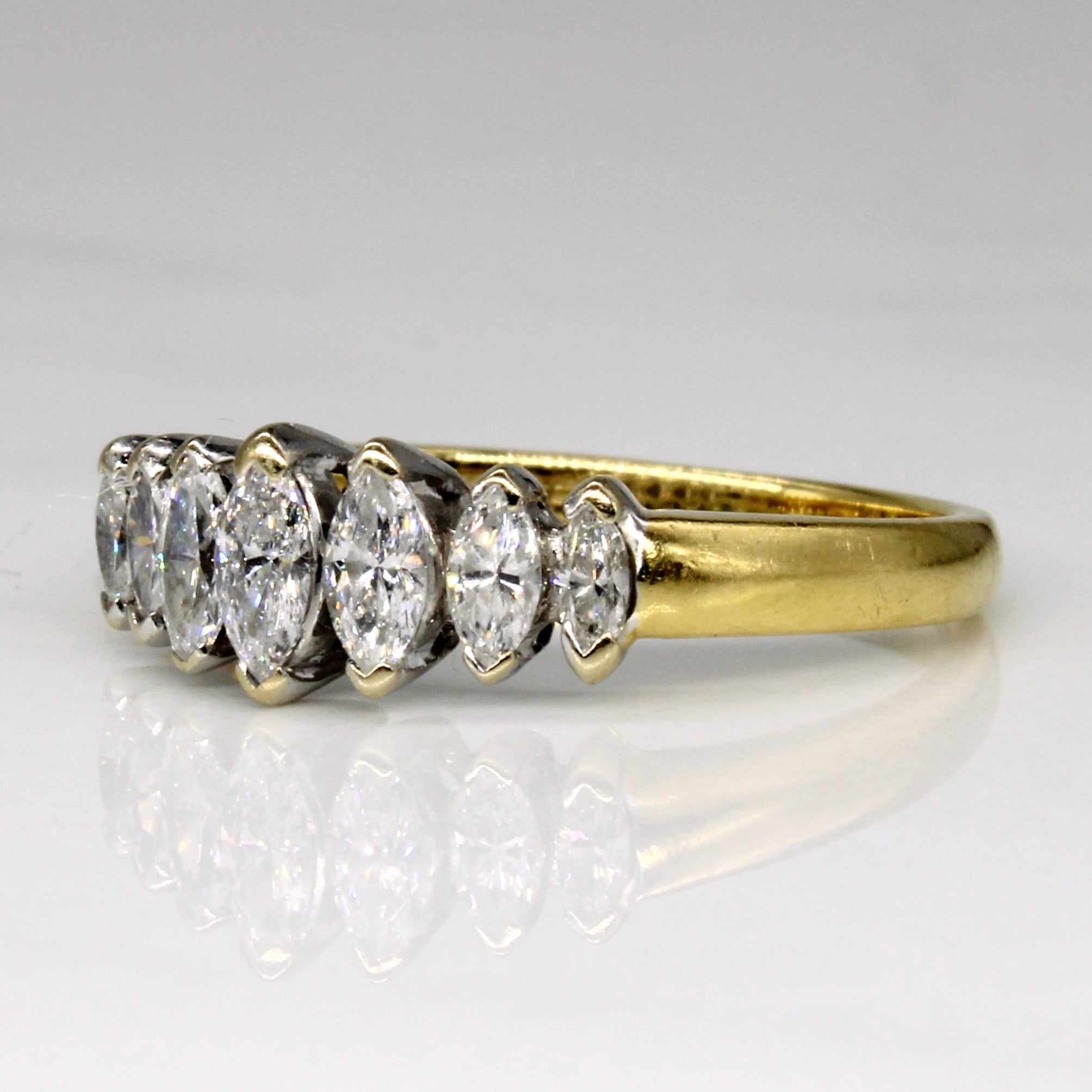 Bague en diamant taille marquise | 1,02 ct | Taille 6,5 | 