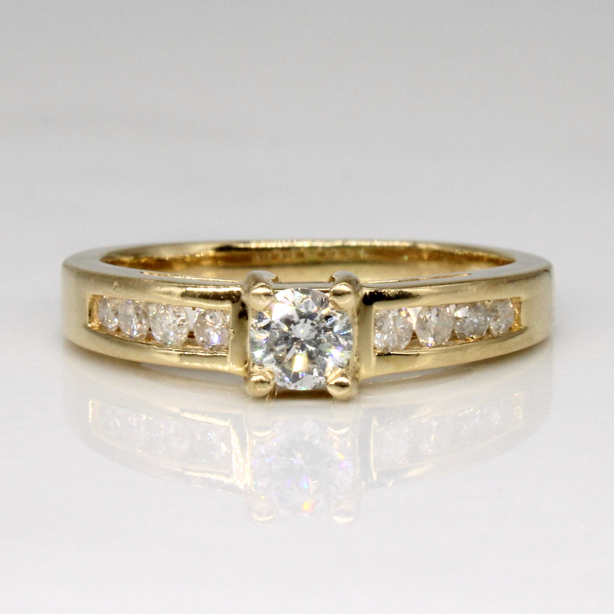 High Set Diamond Engagement Ring | 0.37ctw | SZ 6