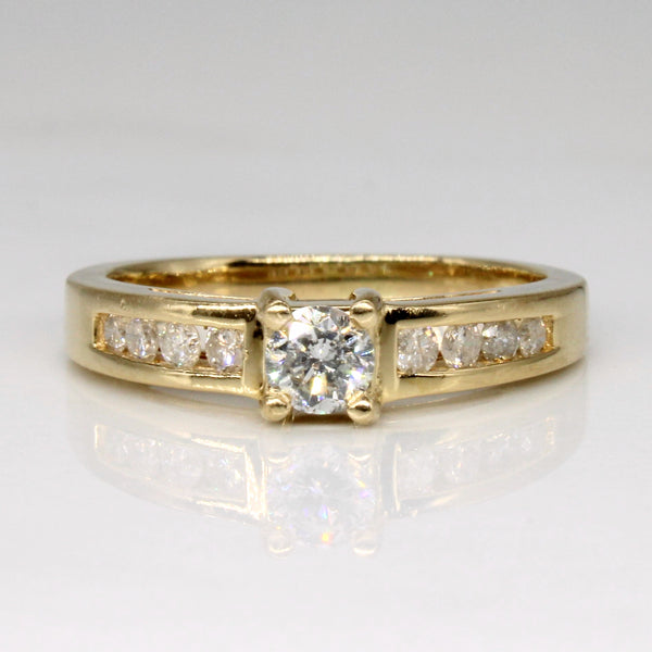 High Set Diamond Engagement Ring | 0.37ctw | SZ 6 |