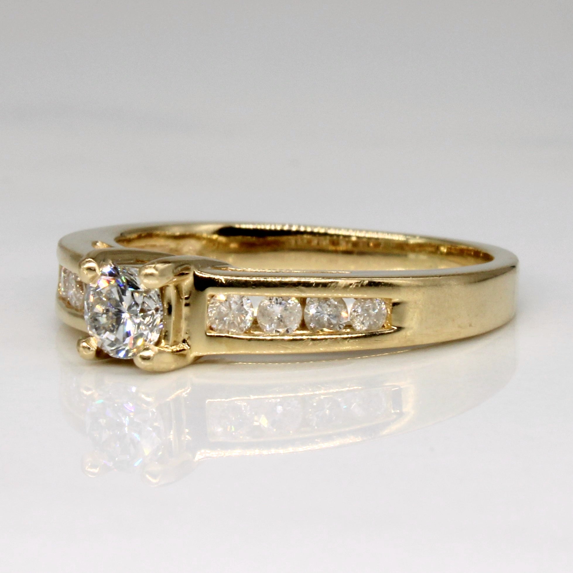High Set Diamond Engagement Ring | 0.37ctw | SZ 6 |
