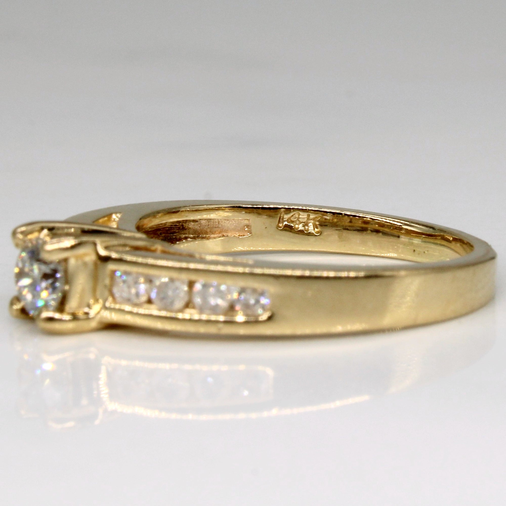 High Set Diamond Engagement Ring | 0.37ctw | SZ 6 |