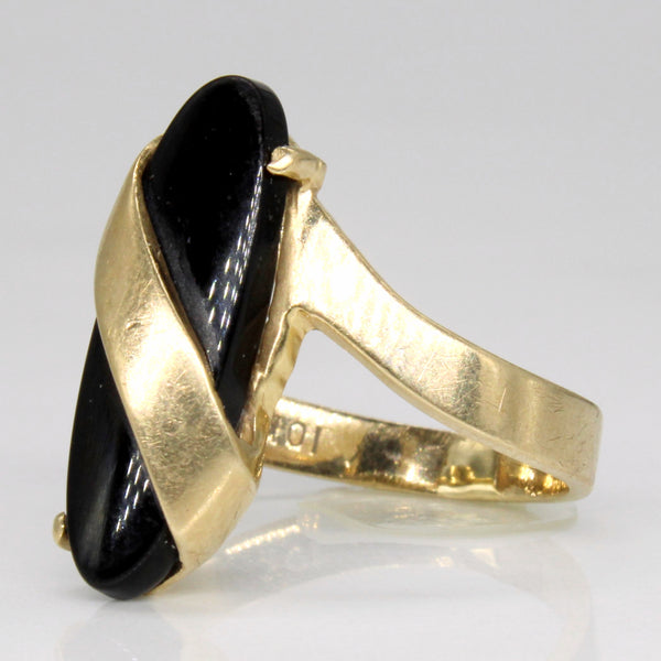 Onyx Cocktail Ring | 1.70ct | SZ 6.25 |