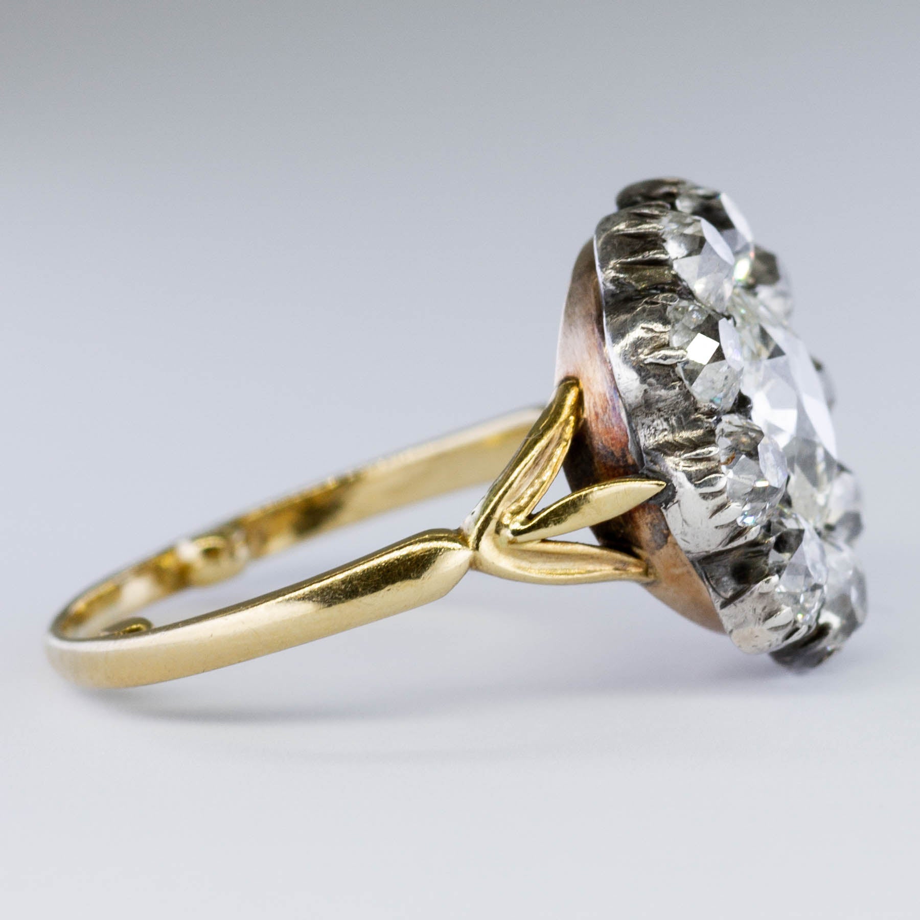 Victorian Pear Cut Diamond Ring | 3.11ctw | SZ 7.5 |
