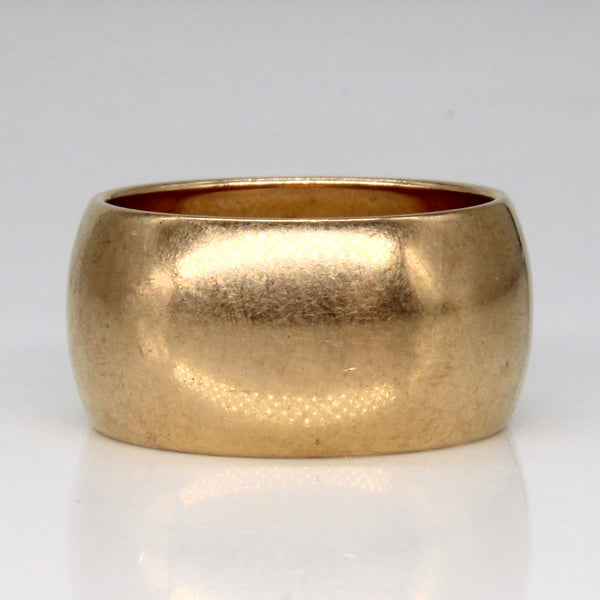 14k Yellow Gold Wide Band | SZ 9 |