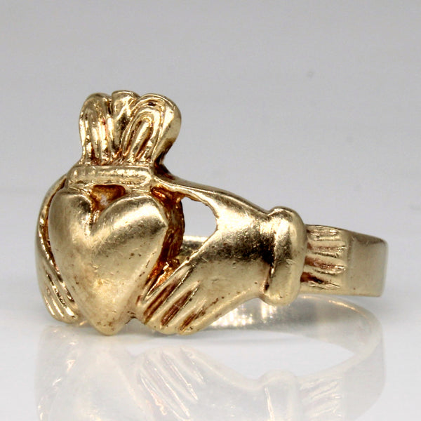 10k Yellow Gold Claddagh Ring | SZ 10 |