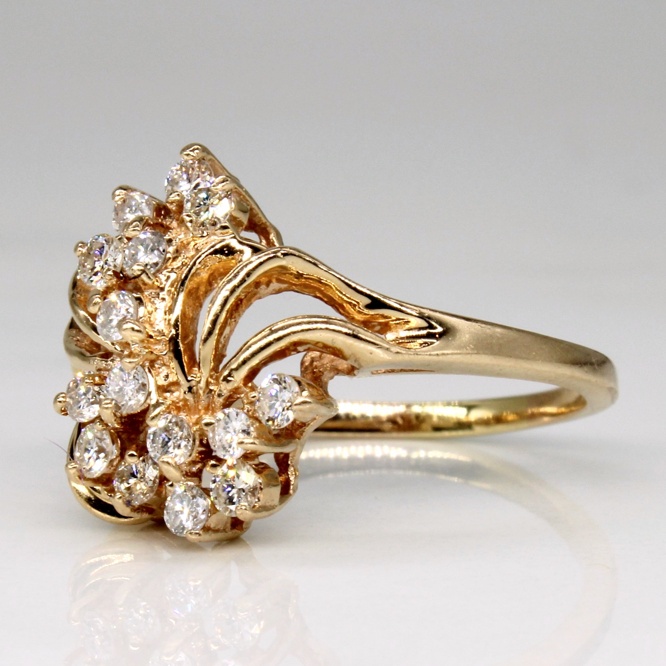 Diamond Cocktail Ring | 0.33ctw | SZ 7.25 |