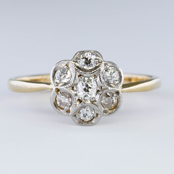 Edwardian Floral Diamond Ring | 0.32 ctw | SZ 5.75 |