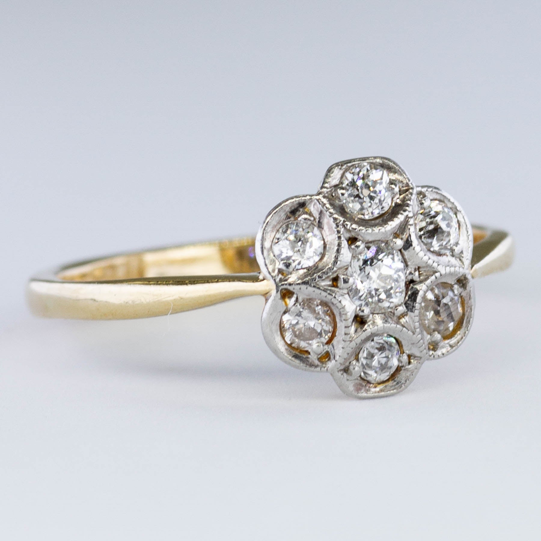 Edwardian Floral Diamond Ring | 0.32 ctw | SZ 5.75 |