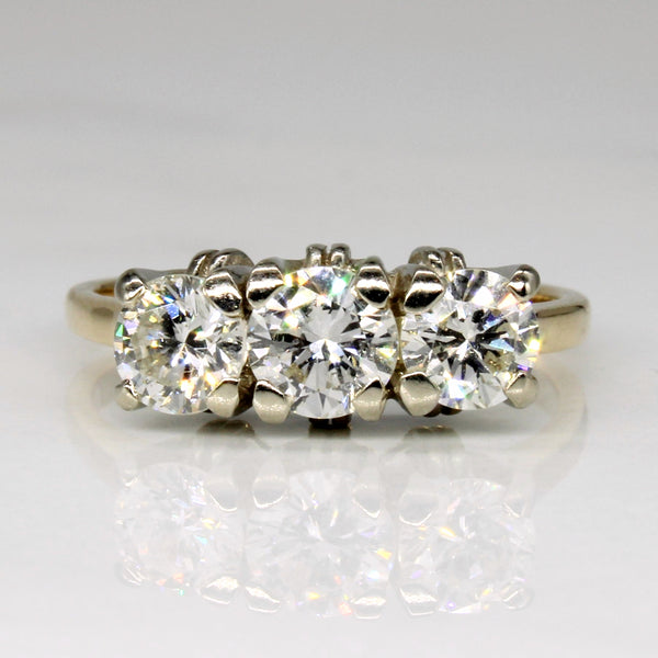 Three Stone Diamond Ring | 1.14ctw | SZ 5.5 |