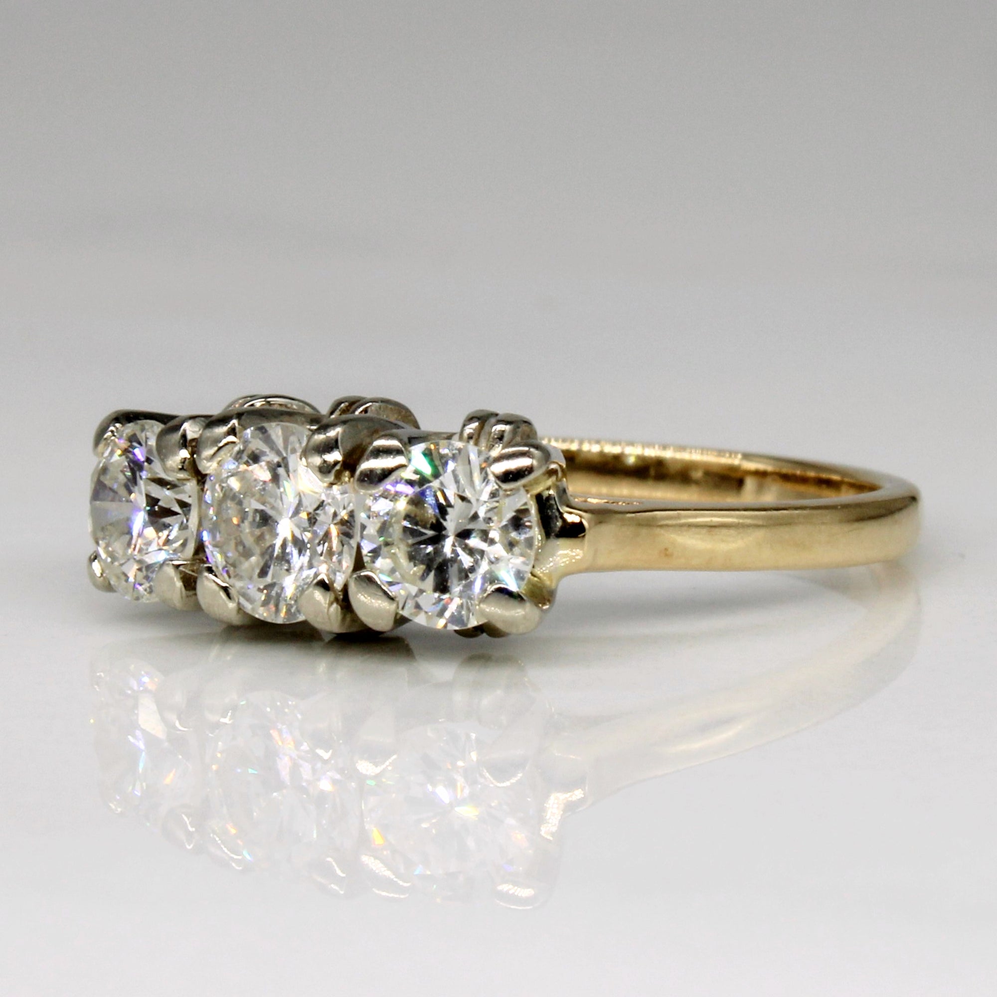 Three Stone Diamond Ring | 1.14ctw | SZ 5.5 |