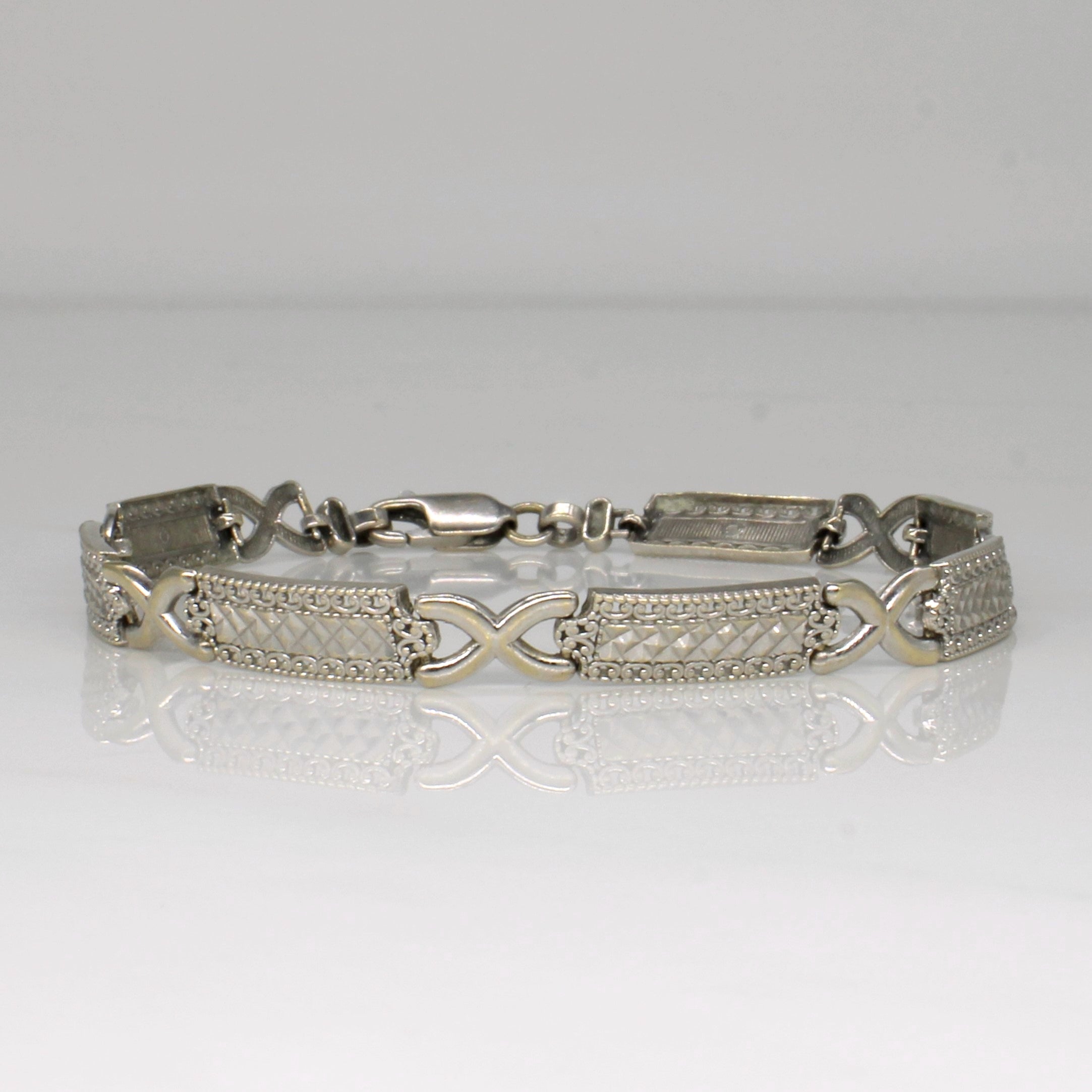 14k White Gold Bracelet | 7.5" |