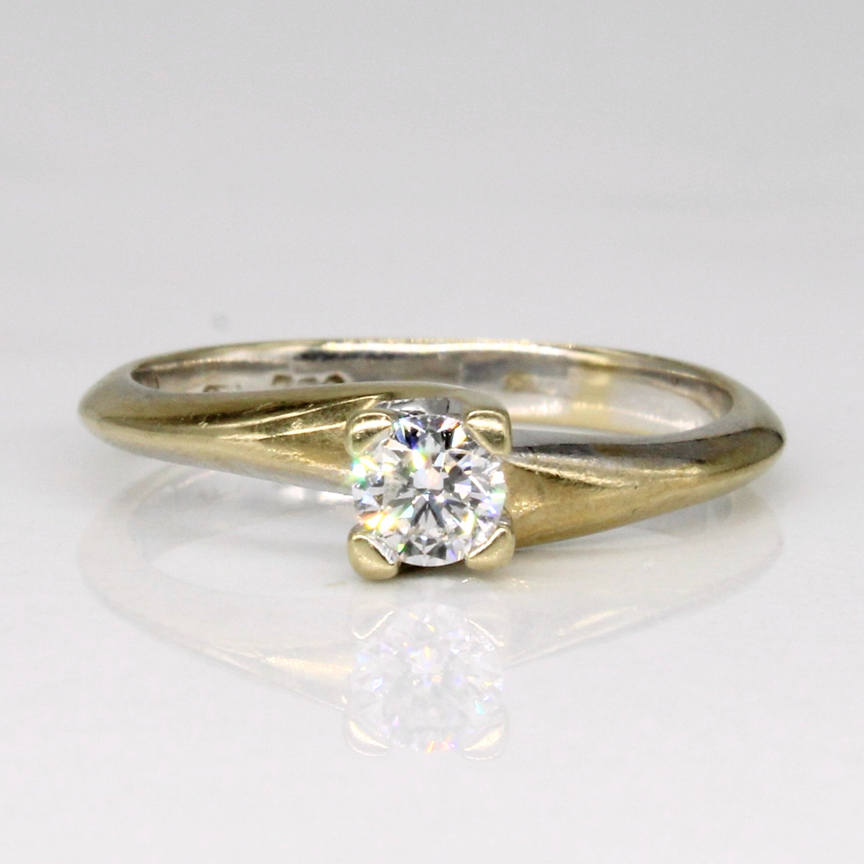 Diamond Solitaire Ring | 0.17ct VS2 H | SZ 4 |