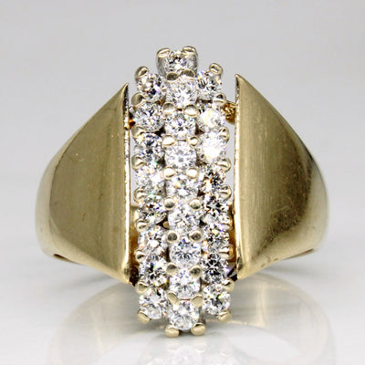 Diamond Cocktail Ring | 0.75ctw | SZ 7.5 |