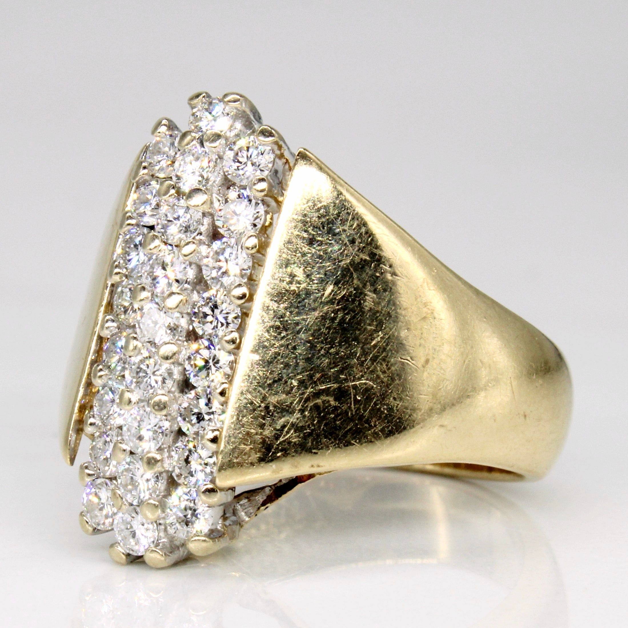 Diamond Cocktail Ring | 0.75ctw | SZ 7.5 |