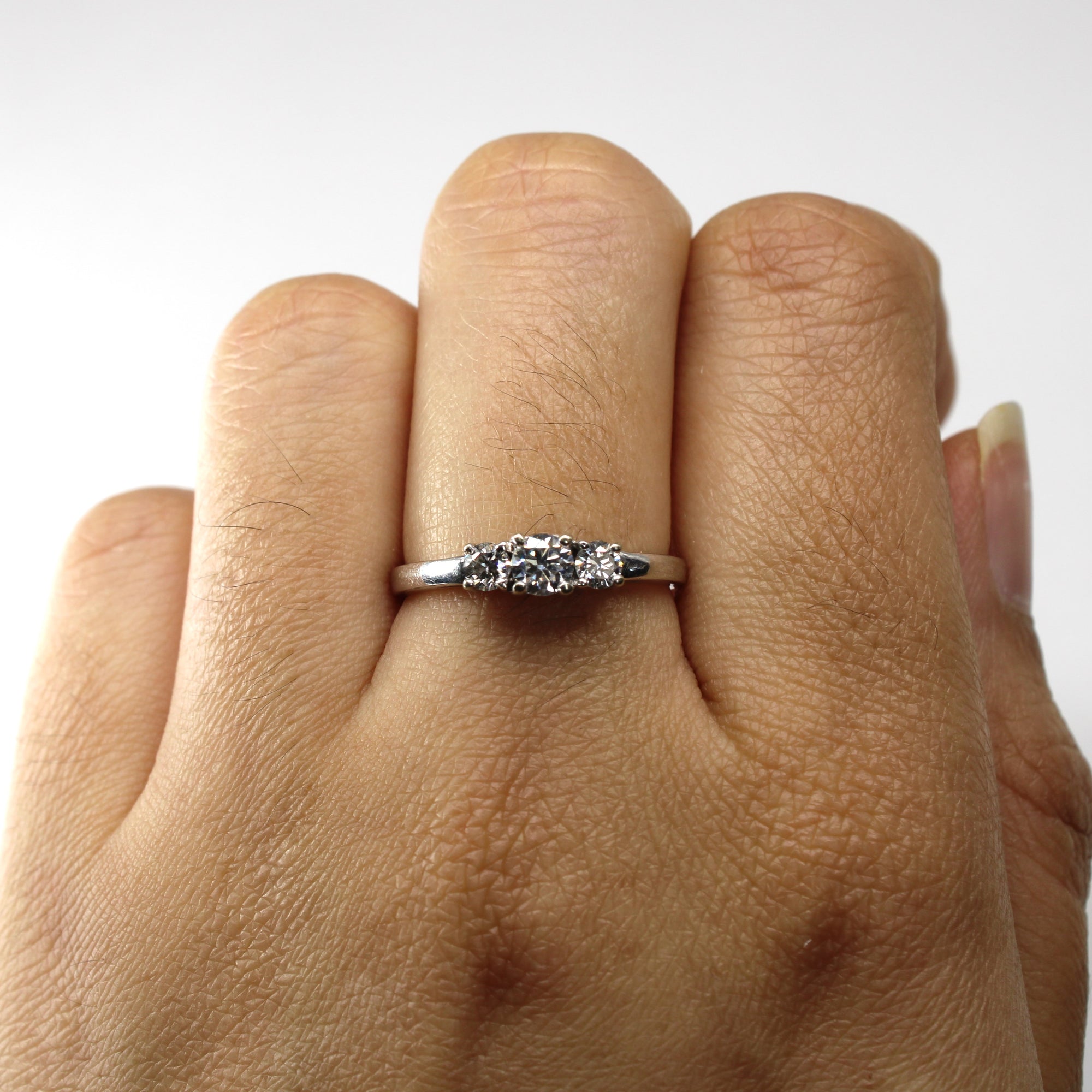 Three Stone Diamond Ring | 0.45ctw | SZ 7.25 |