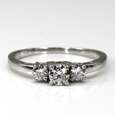 Three Stone Diamond Ring | 0.45ctw | SZ 7.25 |