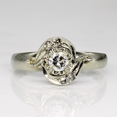 Illusion Set Diamond Engagement Ring | 0.30ctw | SZ 10 |