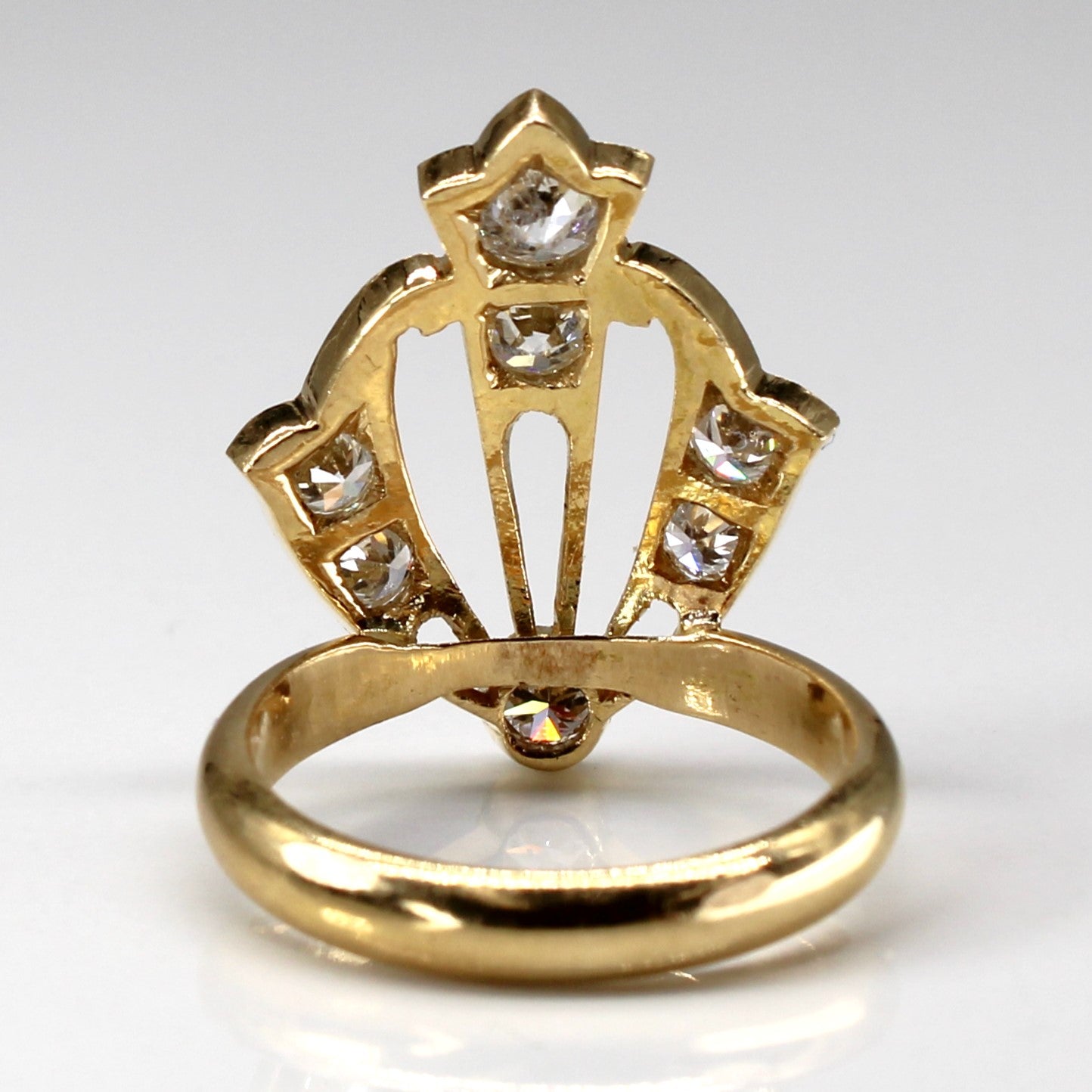 Vintage and Old European Cut Diamond Ring | 1.17ctw SI1/2 H/I/J | SZ 6.75 |