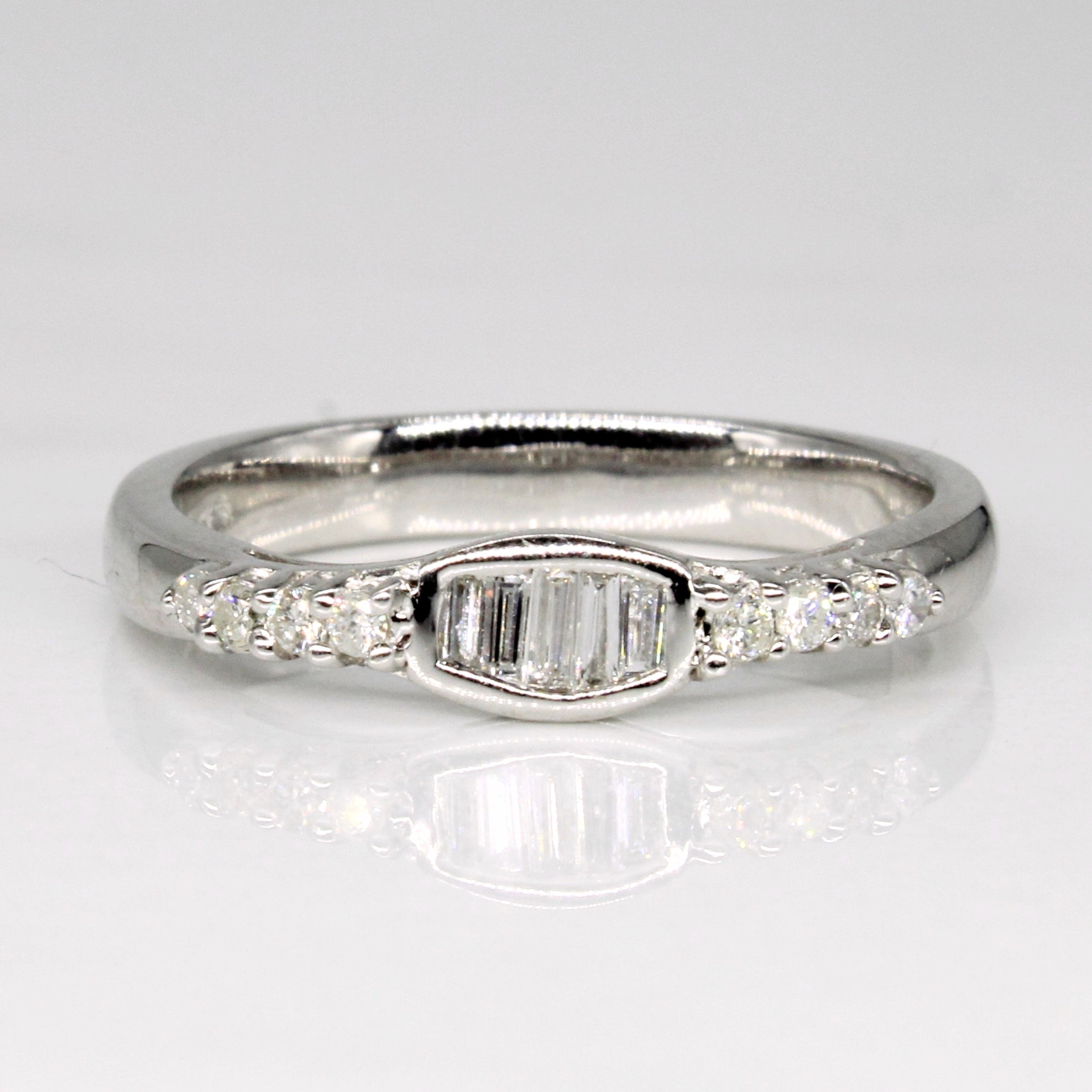 18k Baguette Diamond Ring | 0.15ctw | SZ 6.5 |