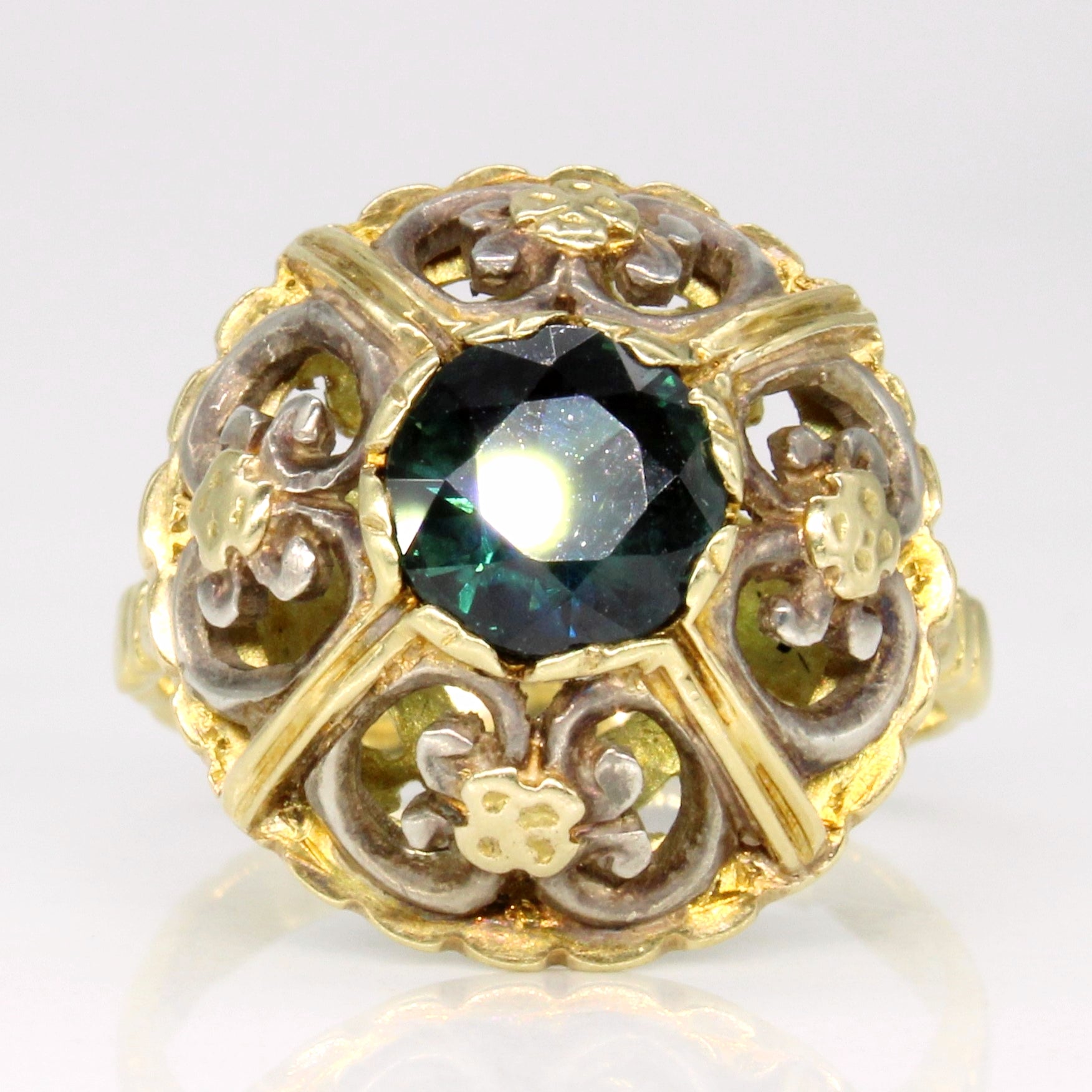 Vintage Sapphire Cocktail Ring | 1.40ctw | SZ 6.5 |