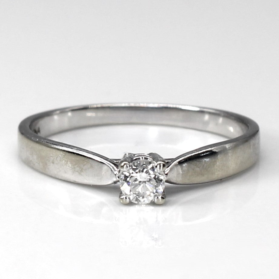 Solitaire Diamond Ring | 0.13ct | SZ 6.5 |