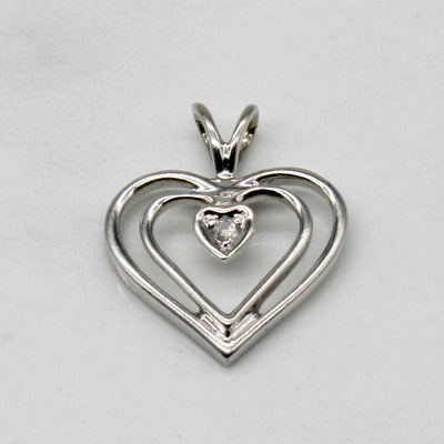 Diamond Heart Pendant | 0.02ct |