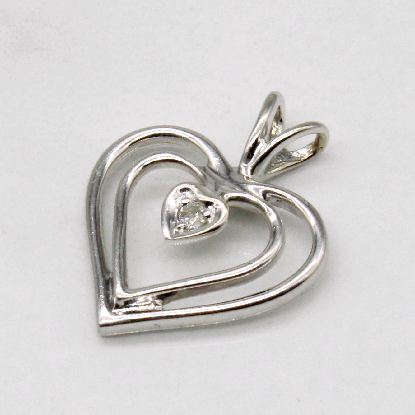 Diamond Heart Pendant | 0.02ct |
