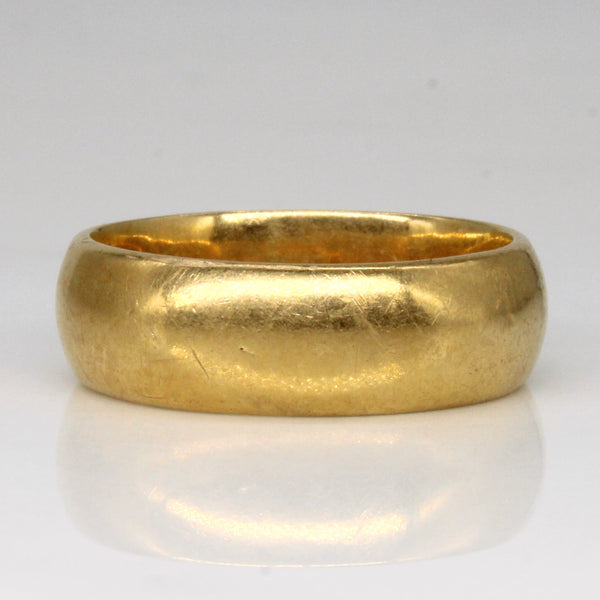 1923 18k Yellow Gold Wide Band | SZ 10.5 |