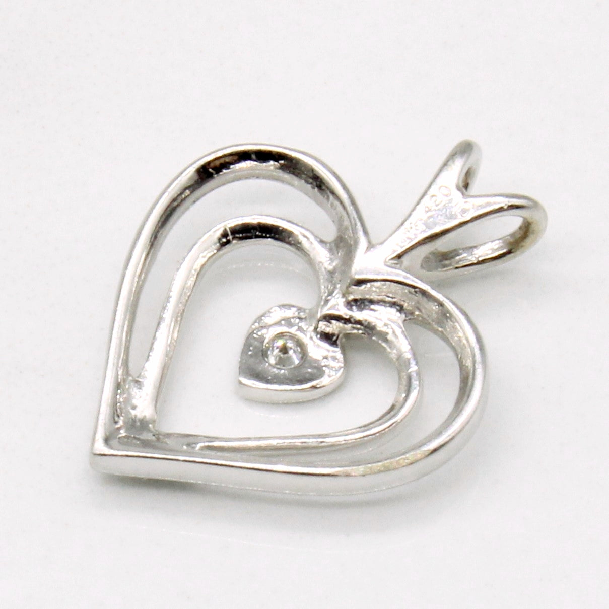 Diamond Heart Pendant | 0.02ct |
