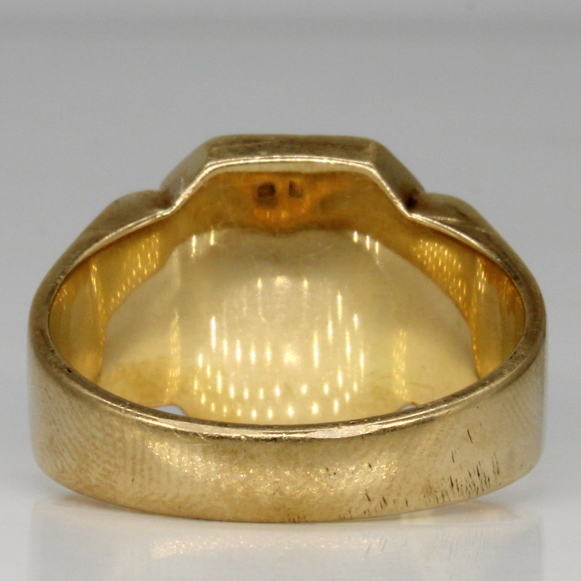 14k Yellow Gold 'M' Initial Ring | SZ 12.25 |