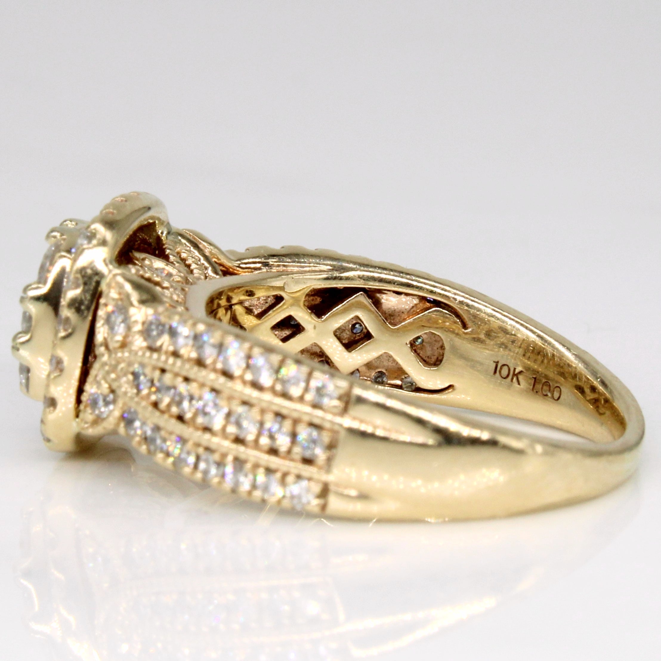 Bague sertie de diamants | 1,00 ct | Taille 6 | 