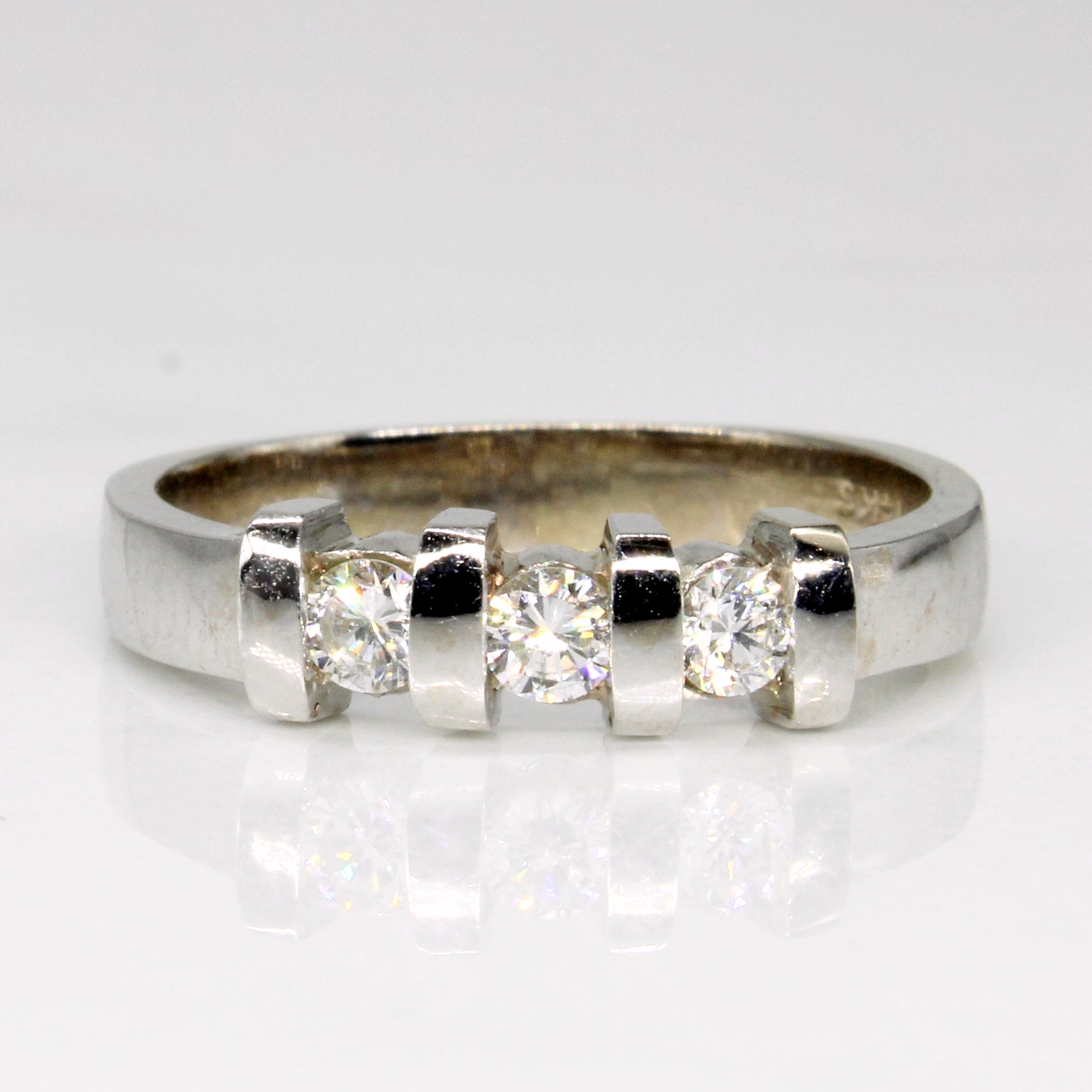 Three Stone Diamond Ring | 0.26ctw | SZ 6.5 |